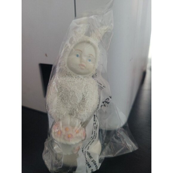 2000 Dept 56 Snowbunnies A Basket Of Cheer New In Box 05725 - Picture 1 of 8